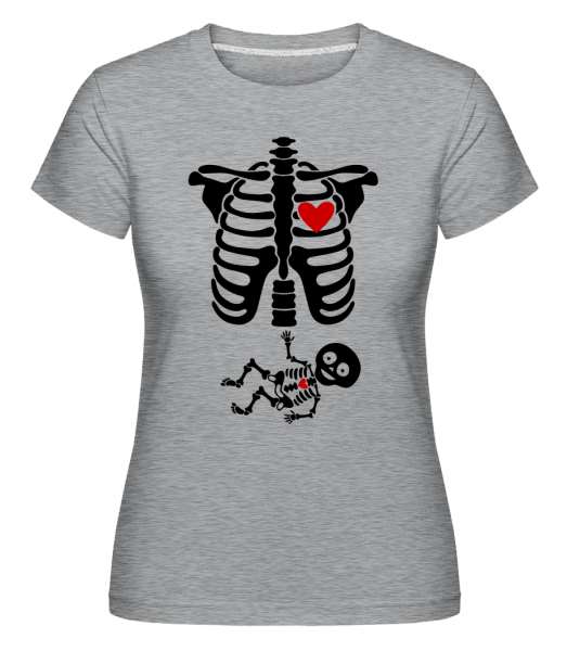 Gothic Love Skull -  T-shirt Shirtinator femme -  - Devant