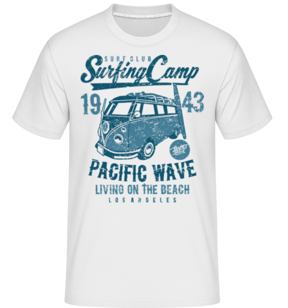 Surfing Camp -  T-Shirt Shirtinator homme - Blanc - Devant