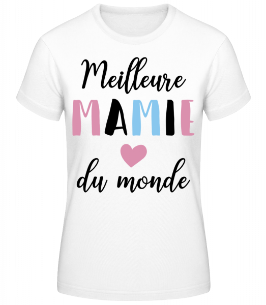 Meilleure Mamie Du Monde - T-shirt standard Femme - Blanc - Devant