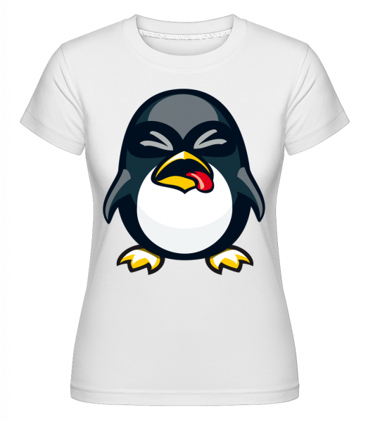 Funny Penguin -  T-shirt Shirtinator femme - Blanc - Devant