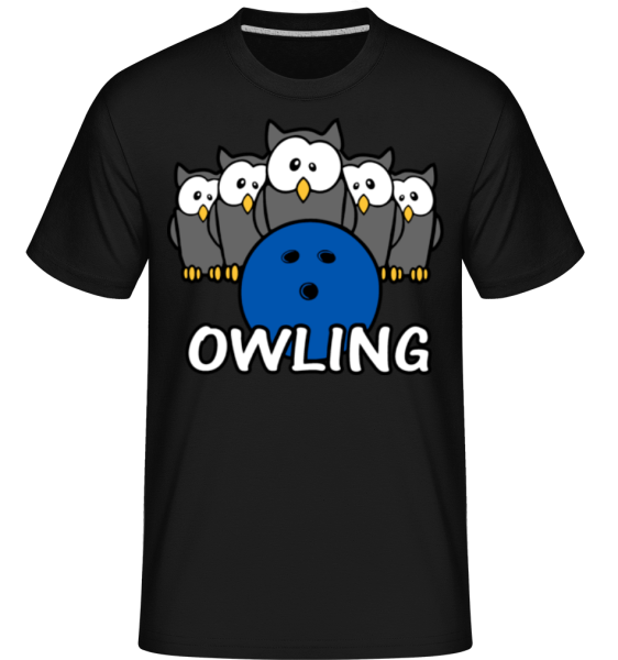 Owling - Shirtinator Männer T-Shirt - Schwarz - Vorne