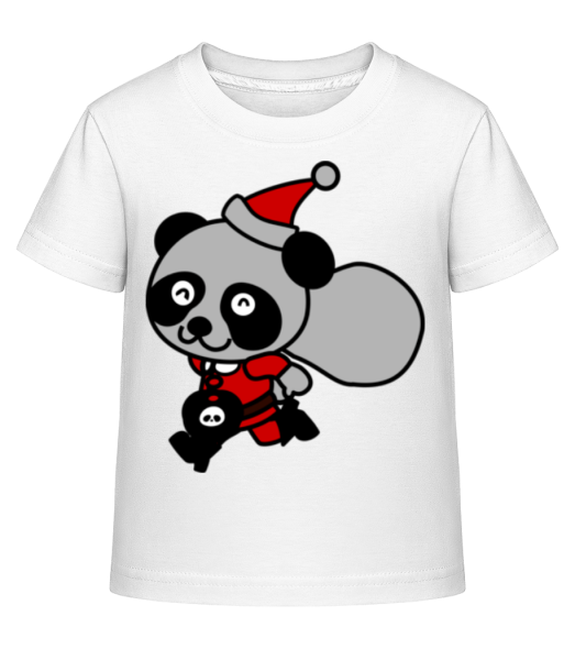 Weihnachtsbär - Kinder Shirtinator T-Shirt - Weiß - Vorne