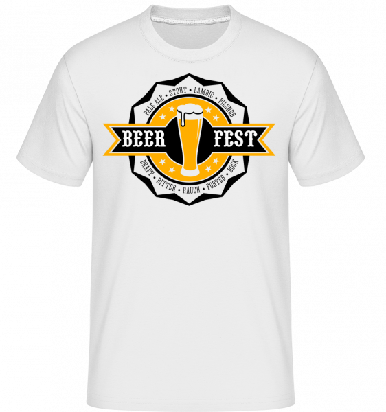 Beer Fest -  T-Shirt Shirtinator homme - Blanc - Devant