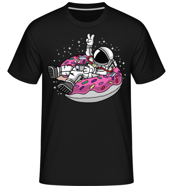 Astronout Vacation -  T-Shirt Shirtinator homme - Noir - Devant