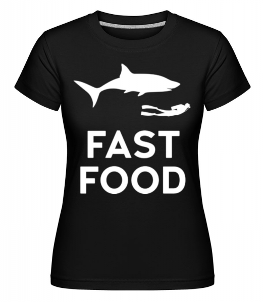 Fast Food Diver - Shirtinator Frauen T-Shirt - Schwarz - Vorne