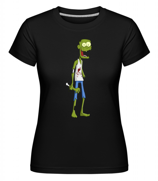 Zombie Avec Un Bras -  T-shirt Shirtinator femme - Noir - Devant