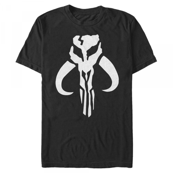 Star Wars - Mandalore Mandalorian Logo - Männer T-Shirt - Schwarz - Vorne