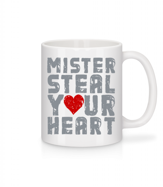 Mister Steal Your Heart - Tasse - Weiß - Vorn