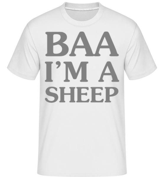 BAA I Am A Sheep -  T-Shirt Shirtinator homme - Blanc - Devant