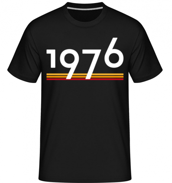 1976 -  T-Shirt Shirtinator homme - Noir - Devant