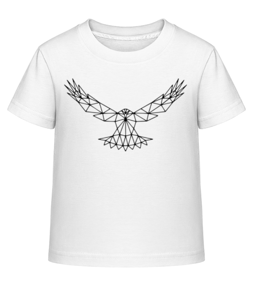 Polygon Adler - Kinder Shirtinator T-Shirt - Weiß - Vorne
