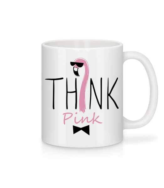 Think Pink - Tasse - Weiß - Vorn