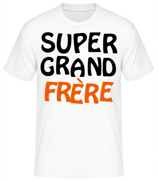 Super Grand Frère - T-shirt standard Homme - Blanc - Devant