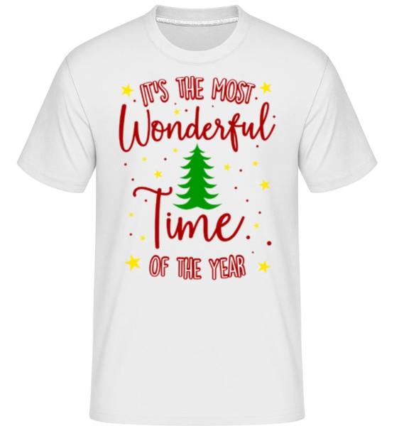 The Most Wonderful Time Of The Year -  T-Shirt Shirtinator homme - Blanc - Devant