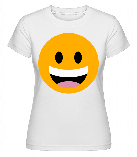 Laughing Smiley -  T-shirt Shirtinator femme - Blanc - Devant