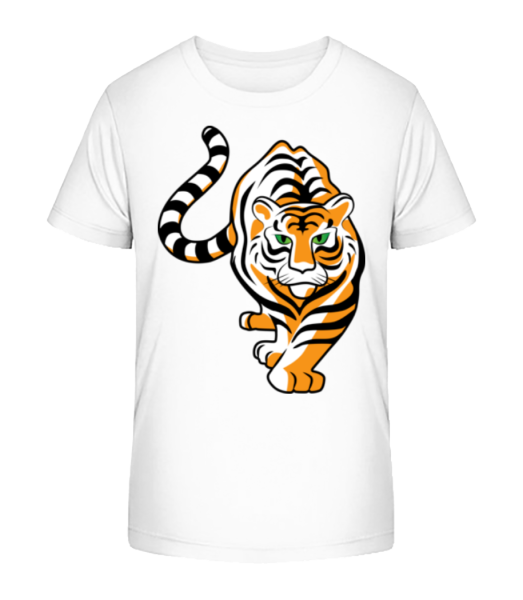 Tiger - T-shirt bio Enfant Stanley Stella - Blanc - Devant