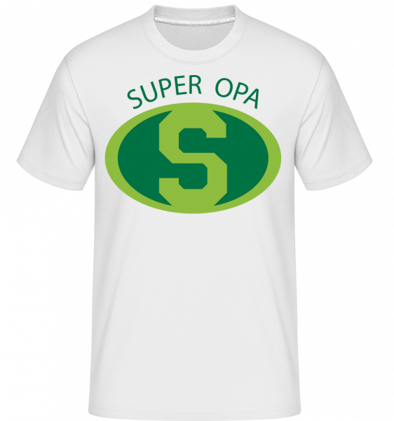 Super Opa - Shirtinator Männer T-Shirt - Weiß - Vorn