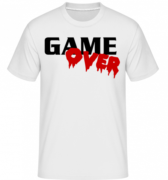 Game Over - Shirtinator Männer T-Shirt - Weiß - Vorn