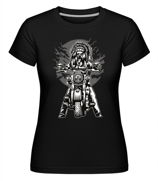 Indian Chief Motorcycle -  T-shirt Shirtinator femme - Noir - Devant