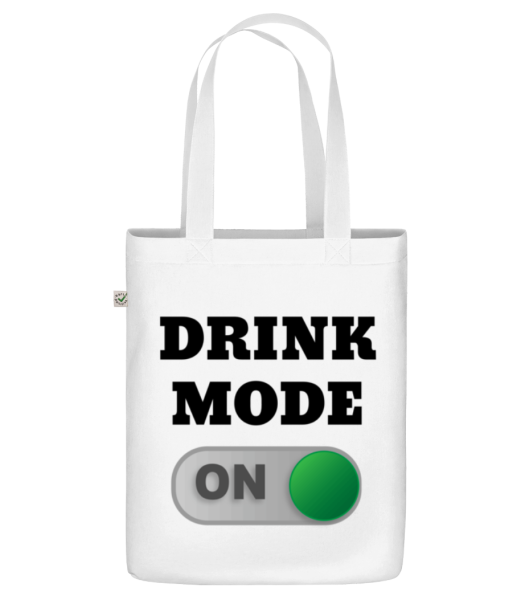 Drink Mode On - Sac en toile bio - Blanc - Devant
