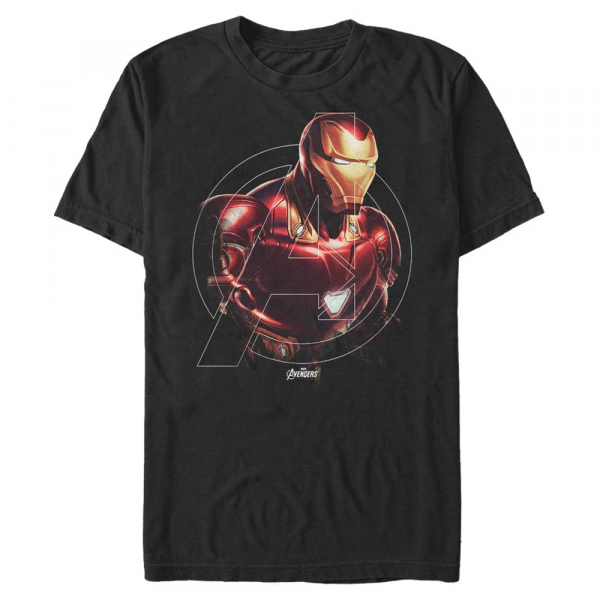 Marvel - Iron Man Iron Hero - Männer T-Shirt - Schwarz - Vorne