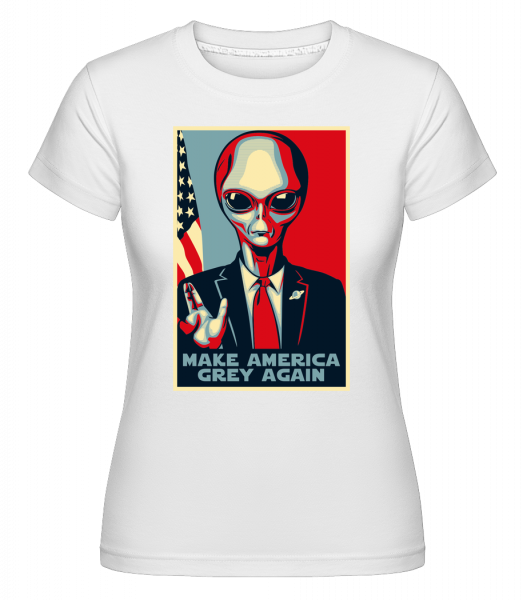 Make America Grey Again -  T-shirt Shirtinator femme - Blanc - Devant