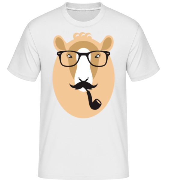 Hipster Schaf - Shirtinator Männer T-Shirt - Weiß - Vorne