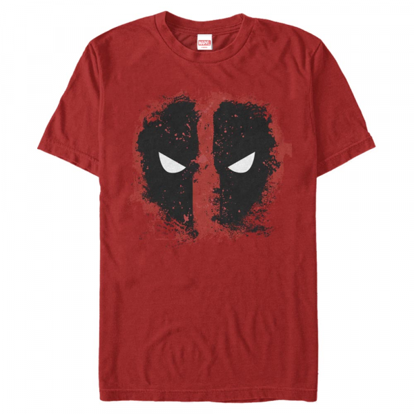 Marvel - Deadpool - Deadpool Dead Eyes - Halloween - Männer T-Shirt - Rot - Vorne