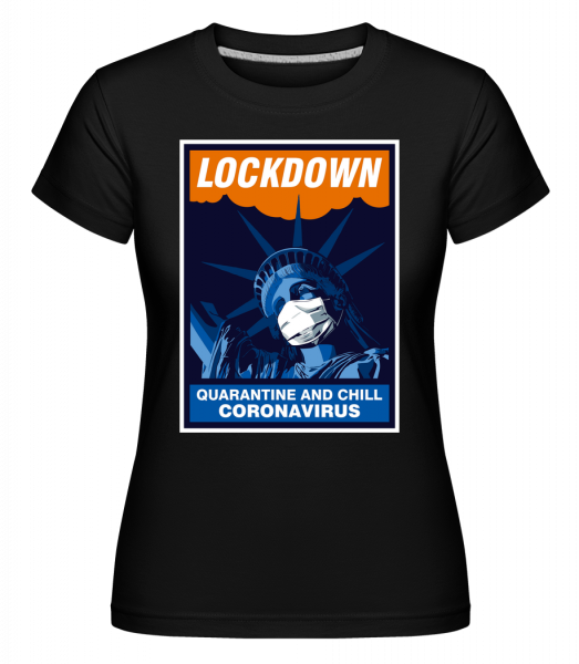 Liberty Lockdown -  T-shirt Shirtinator femme - Noir - Devant
