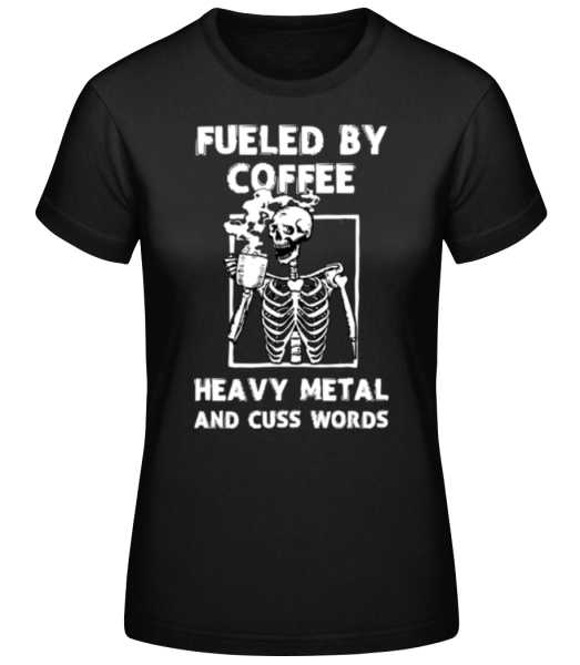 Coffee And Heavy Metal - T-shirt standard Femme - Noir - Devant