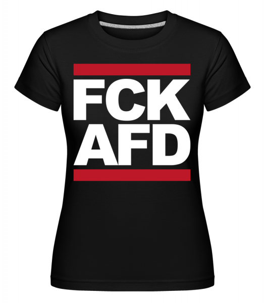 FCK AFD -  T-shirt Shirtinator femme - Noir - Devant