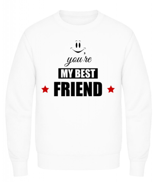 You're My Best Friend - Sweatshirt Homme - Blanc - Devant