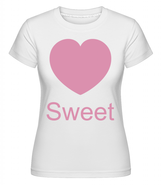 Sweet Heart -  T-shirt Shirtinator femme - Blanc - Devant