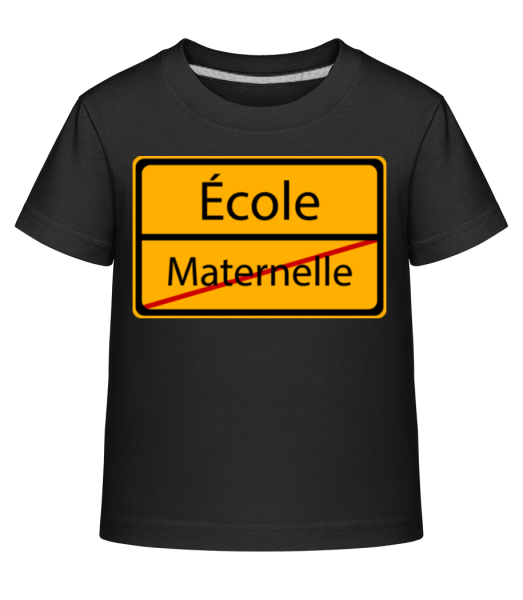 École - Maternelle - T-shirt shirtinator Enfant - Noir - Devant