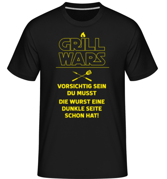 Grill Wars - Shirtinator Männer T-Shirt - Schwarz - Vorne