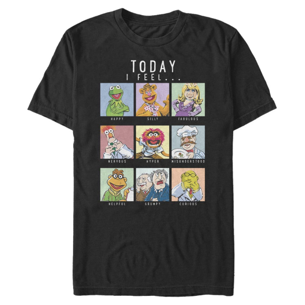 Disney Classics - Muppet Show - Skupina Muppet Mood - Homme T-shirt - Noir - Devant