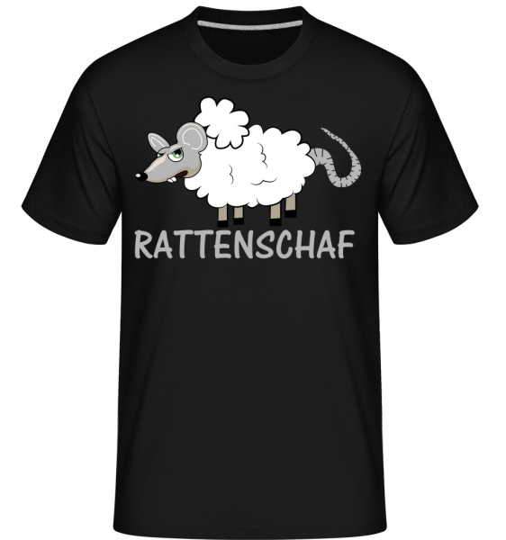 Rattenschaf - Shirtinator Männer T-Shirt - Schwarz - Vorn