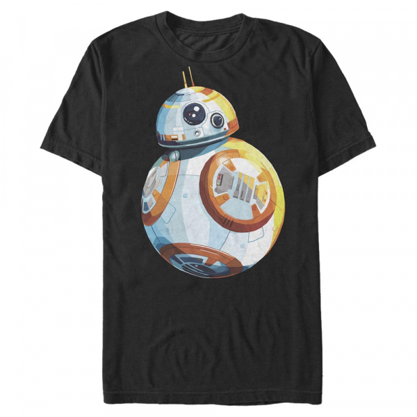Star Wars - The Force Awakens - BB-8 Multi BB8 - Männer T-Shirt - Schwarz - Vorne