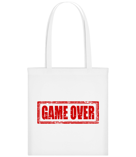 Game Over Sign Red - Tote Bag - Blanc - Devant