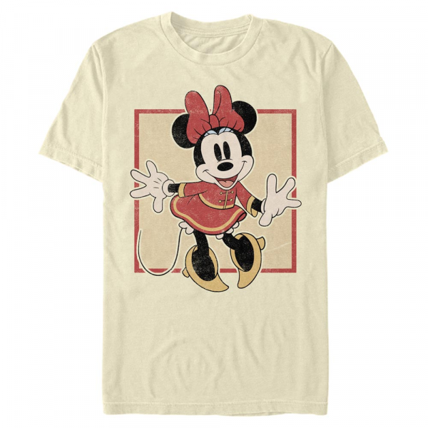 Disney - Micky Maus - Minnie Mouse Chinese Minnie - Männer T-Shirt - Creme - Vorne