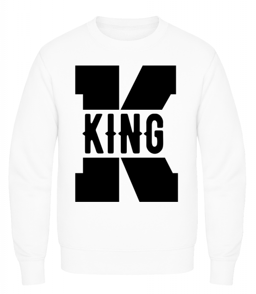 King K - Sweatshirt Homme AWDis - Blanc - Devant