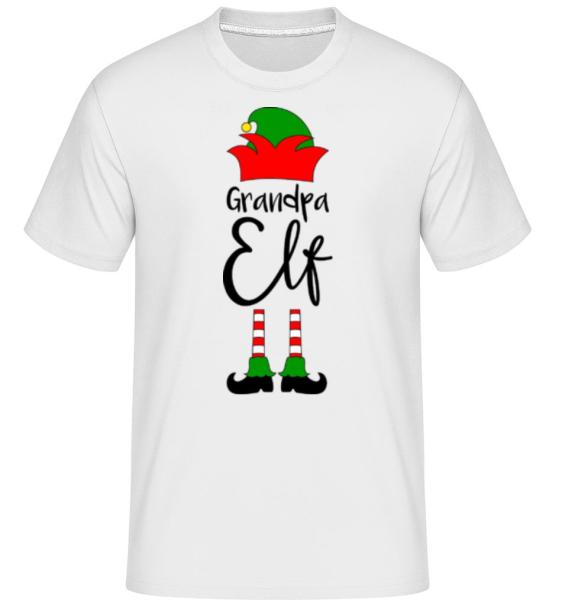 Grandpa Elf -  T-Shirt Shirtinator homme - Blanc - Devant