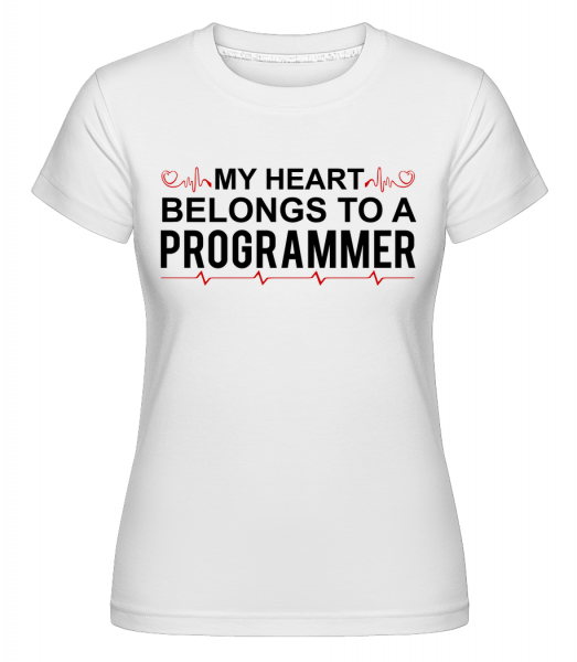 I Love A Programmer -  T-shirt Shirtinator femme - Blanc - Devant