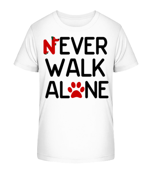 Never Walk Alone - Kinder Bio T-Shirt Stanley Stella - Weiß - Vorne