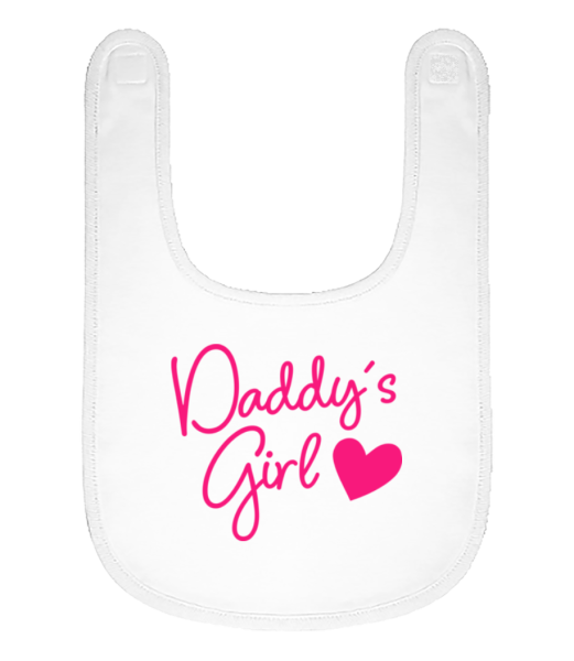 Daddy's Girl - Baby Bio Lätzchen - Weiß - Vorne
