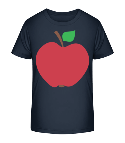 Apfel - Kinder Bio T-Shirt Stanley Stella - Marine - Vorne