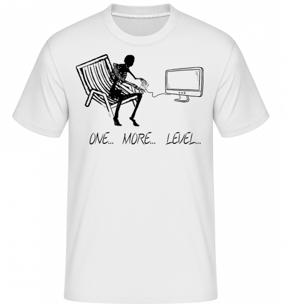 One More Level -  T-Shirt Shirtinator homme - Blanc - Devant