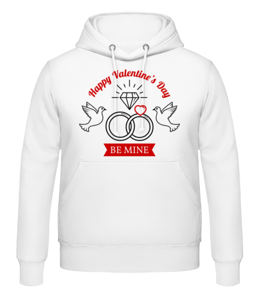 Valentine's Day Be Mine - Männer Hoodie - Weiß - Vorne