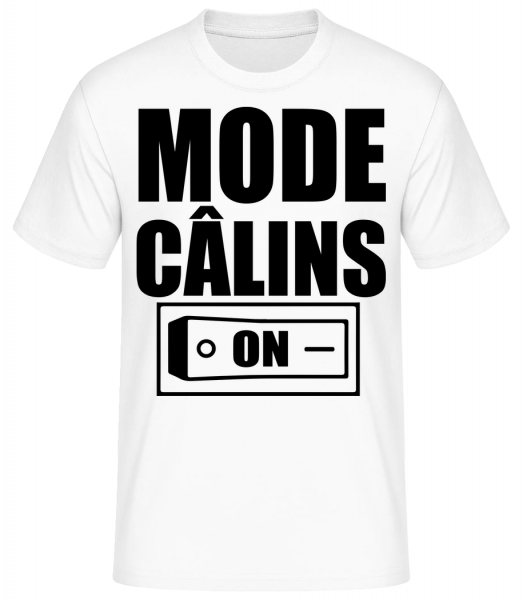 Mode Câlins On - T-shirt standard Homme - Blanc - Devant