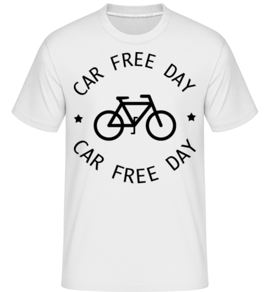 Car Free Day - Shirtinator Männer T-Shirt - Weiß - Vorne